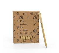 I’M PERFECT FOR SCRIBBLE - Bolígrafos Ecológicos (Paquete de 12), De Tinta Negro, Artículos de Papelería Sostenibles, para la Oficina o la Escuela, Árbol Plantado, de EPLANITA