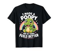 I Made A Poopy and My Tummy Feels Better - Inappropriate Camiseta gráfica económica, Hombre, Negro, XL