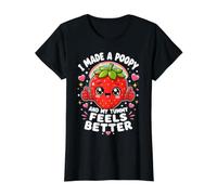 I Made A Poopy and My Tummy Feels Better - Inappropriate Camiseta gráfica económica, Mujer, Negro, S