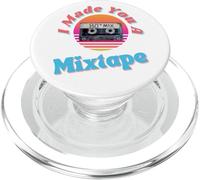 I Made You A Mixtape Cassette para Retro 80's Theme Party PopSockets PopGrip para MagSafe