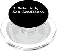 I Make Art, Not Deadlines Pintura Divertida Citas Ropa PopSockets PopGrip para MagSafe