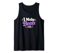 I Make Beats Funny Beat Productor Tecnología de Sonido Ingeniero de Audio Camiseta sin Mangas