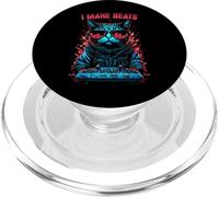 I Make Beats House Cat DJ Rave EDM Music Deejay Ecualizador PopSockets PopGrip para MagSafe