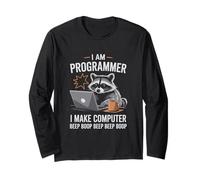I Make Computer Beep Boop Funny Programmer Manga Larga