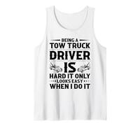 I Make it Easy Funny Remolque Conductor Hombres Mujeres Camionero Camiseta sin Mangas