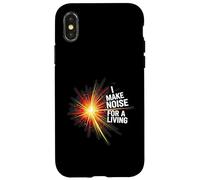 I Make Noise For A Living Musician DJ Sound Crew Carcasa para iPhone X/XS