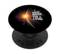 I Make Noise For A Living Musician DJ Sound Crew PopSockets PopGrip Adhesivo