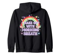 I Make out with Morning Breath Humor Adulto Divertido Arco Iris Sudadera con Capucha