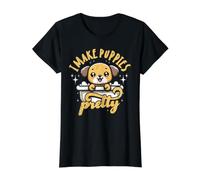 I Make Puppies Pretty Camiseta gráfica económica, Mujer, Negro, XS