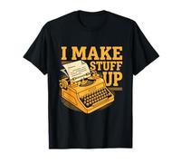 I Make Stuff Up Vintage Máquina de Escribir Escritor Autor Periodista Camiseta