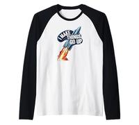 I Make Things Go Up Funny Rocket Launch Space Engineering Camiseta Manga Raglan