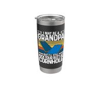 I May Be A Grandpa Cornhole Bags Corn Hole Board Cornhole Vaso térmico de acero inoxidable de doble pared
