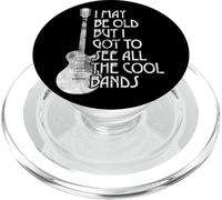 I May Be Old But I Got To See All The Cool Bandas Retro PopSockets PopGrip para MagSafe