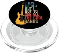 I May Be Old But I Got To See All The Cool Bands Retro PopSockets PopGrip para MagSafe