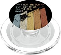 I May Be Old But I Got To See All The Cool Bands Retro PopSockets PopGrip para MagSafe