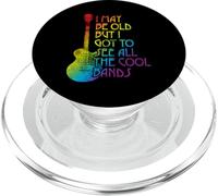 I May Be Old But I Got To See All The Cool Bands Retro PopSockets PopGrip para MagSafe
