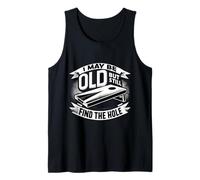 I May Be Old But I Still Find The Hole Cornhole Dicho divertido Camiseta sin Mangas