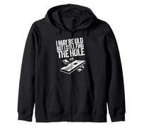 I May Be Old But I Still Find The Hole Cornhole Dicho divertido Sudadera con Capucha