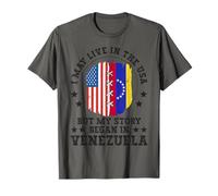 I May Live In The USA But My Story Began In Venezuela Camiseta