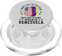 I May Live In The USA But My Story Began In Venezuela PopSockets PopGrip para MagSafe