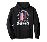 I May Live In The USA But My Story Began In Venezuela Sudadera con Capucha