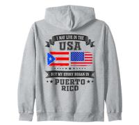 I May Live In The USA Puerto Rico Story Sudadera con Capucha