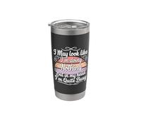 I May Look Idle But My Mind's Quite Busy - Vaso térmico de acero inoxidable de doble pared