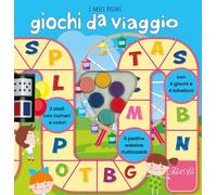I miei primi giochi da viaggio. Con 2 dadi. Con 4 giochi. Con 6 pedine adesive. Con 4 tabelloni (Libri gioco)