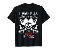 I Might Be The Reason The Rum is Gone Men Pirate Drinking Camiseta