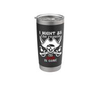 I Might Be the Reason the Rum is Gone Men Pirate Drinking Vaso térmico de acero inoxidable de doble pared