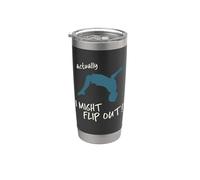 I Might Flip Out! Urban BackFlip Parkour Freerunner Vaso térmico de acero inoxidable de doble pared
