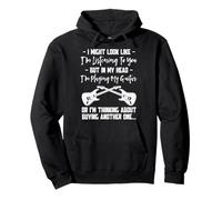 I Might Look Like I’m Listening - Funny Guitar Player Quote Sudadera con Capucha
