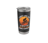 I Might Look Like I'm Listening To You Cyclist Bicycle Love Vaso térmico de acero inoxidable de doble pared