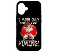 I Miss Only When I Stop Aiming Carcasa para iPhone 16