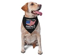 I Miss The America I Grew Up in Spring Dog Bandanas Boy Bulk Puppy Pañuelo Ajustable Suave Triángulo Baberos Accesorios para Perros Pequeños Medianos Grandes Gatos Blanco