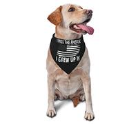 I Miss The America I Grew Up in Spring Dog Bandanas Boy Bulk Puppy Pañuelo Ajustable Suave Triángulo Baberos Accesorios para Perros Pequeños Medianos Grandes Gatos Blanco