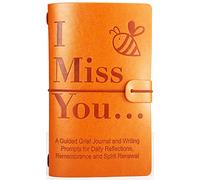 I Miss You-Memorial Remembrance Gift-Bereavement Gift-Sympathy Gifts-Writing Prompts For Reflection-Grief Journal-Bee Theme-Refillable Travel Photo Diary Journal Notebook-Those We Love Don't Go Away