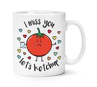 I Miss You Vamos Ketchup 10oz Taza