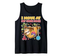 I Move at My Own Pace Perezoso Boy Girl Fidget Sensory Play Camiseta sin Mangas