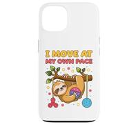 I Move at My Own Pace Perezoso Boy Girl Fidget Sensory Play Carcasa para iPhone 13