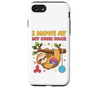 I Move at My Own Pace Perezoso Boy Girl Fidget Sensory Play Carcasa para iPhone SE (2020) / 7/8