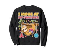 I Move at My Own Pace Perezoso Boy Girl Fidget Sensory Play Sudadera