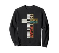 I n Jesus Name I Play Piano Música Cristiana Religión Cruz Sudadera