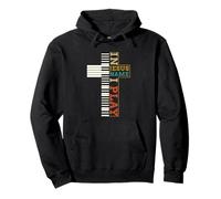 I n Jesus Name I Play Piano Música Cristiana Religión Cruz Sudadera con Capucha
