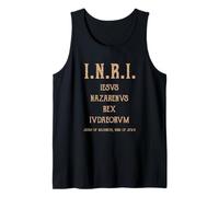 I.N.R.I. abreviatura Iesus Nazarenus Rex Iudaeorum INRI Camiseta sin Mangas