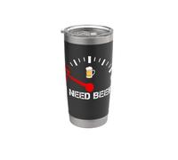 I Need A Beer Funny Drinking Fuel Odómetro I Need Beer Vaso térmico de acero inoxidable de doble pared