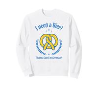 I Need A Bier Thank God I'm German (Declaración de Cerveza Divertida) Sudadera