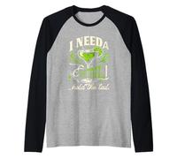 I Need A Cocktail Hold The Tail - Barra de alcohol con bebida mixta Camiseta Manga Raglan