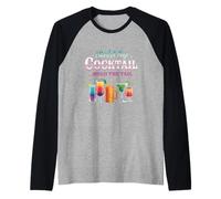 I Need A Huge Cocktail Hold The Tail Colorido Tropical Adulto Camiseta Manga Raglan