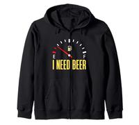 I Need Beer Funny Fuel Gauge tee for Beer Lovers & Party Sudadera con Capucha